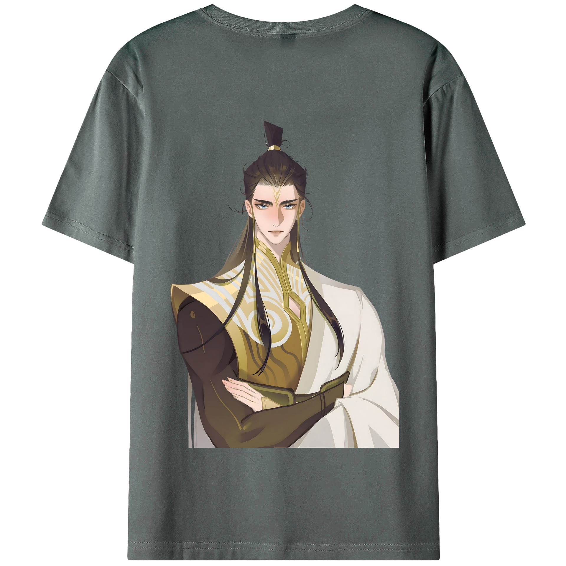 （画像用） Ne Zha 2 ナタ 魔童の大暴れ 綿100％半袖Tシャツ（背面プリント）